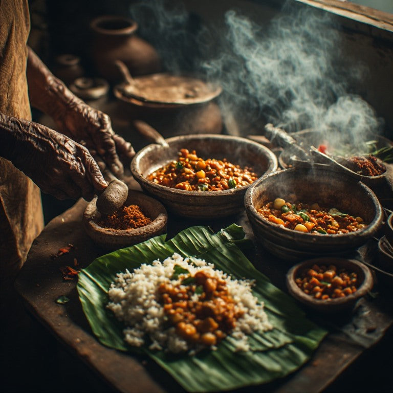 Traditional Tamil and diaspora dishes and ingredients from home kitchens